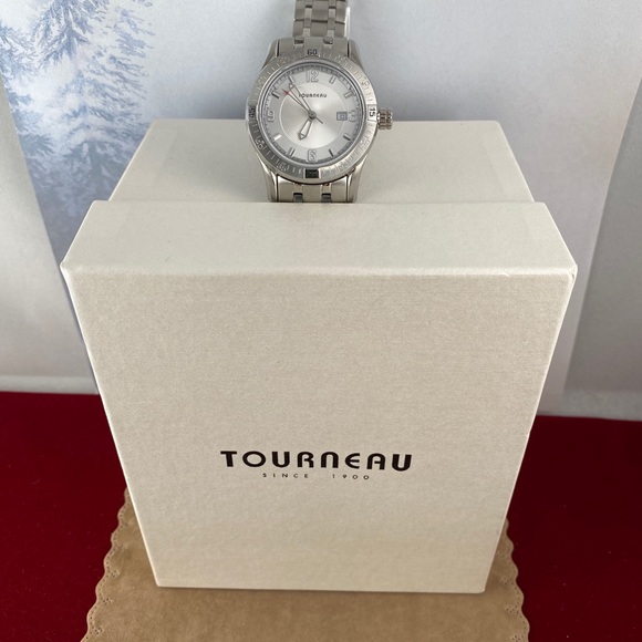 Tourneau Designed Swiss Watch Silver Tone NIBNT - Picture 3 of 16